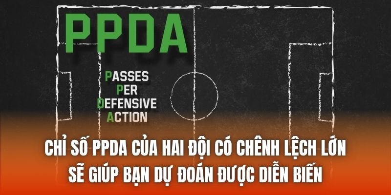 Chỉ số PPDA của hai đội có chênh lệch lớn sẽ giúp bạn dự đoán được diễn biến