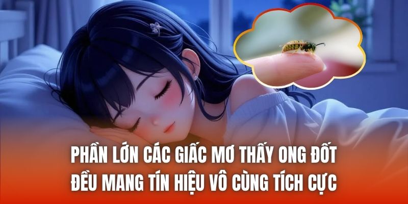 Phần lớn các giấc mơ thấy ong đốt đều mang tín hiệu vô cùng tích cực