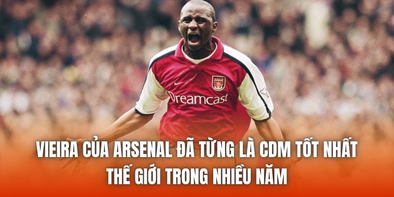 Vieira của Arsenal đã từng là CDM tốt nhất thế giới trong nhiều năm